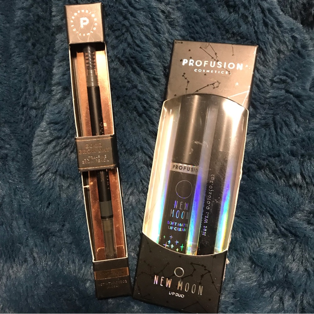 3 for $20 brand new NIB Profusion brow and lip products
